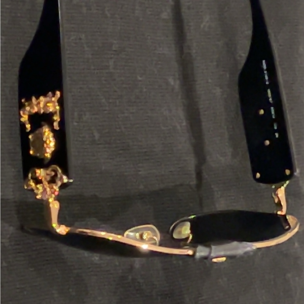 Versace Black and Gold Sunglasses - Picture 2 of 3
